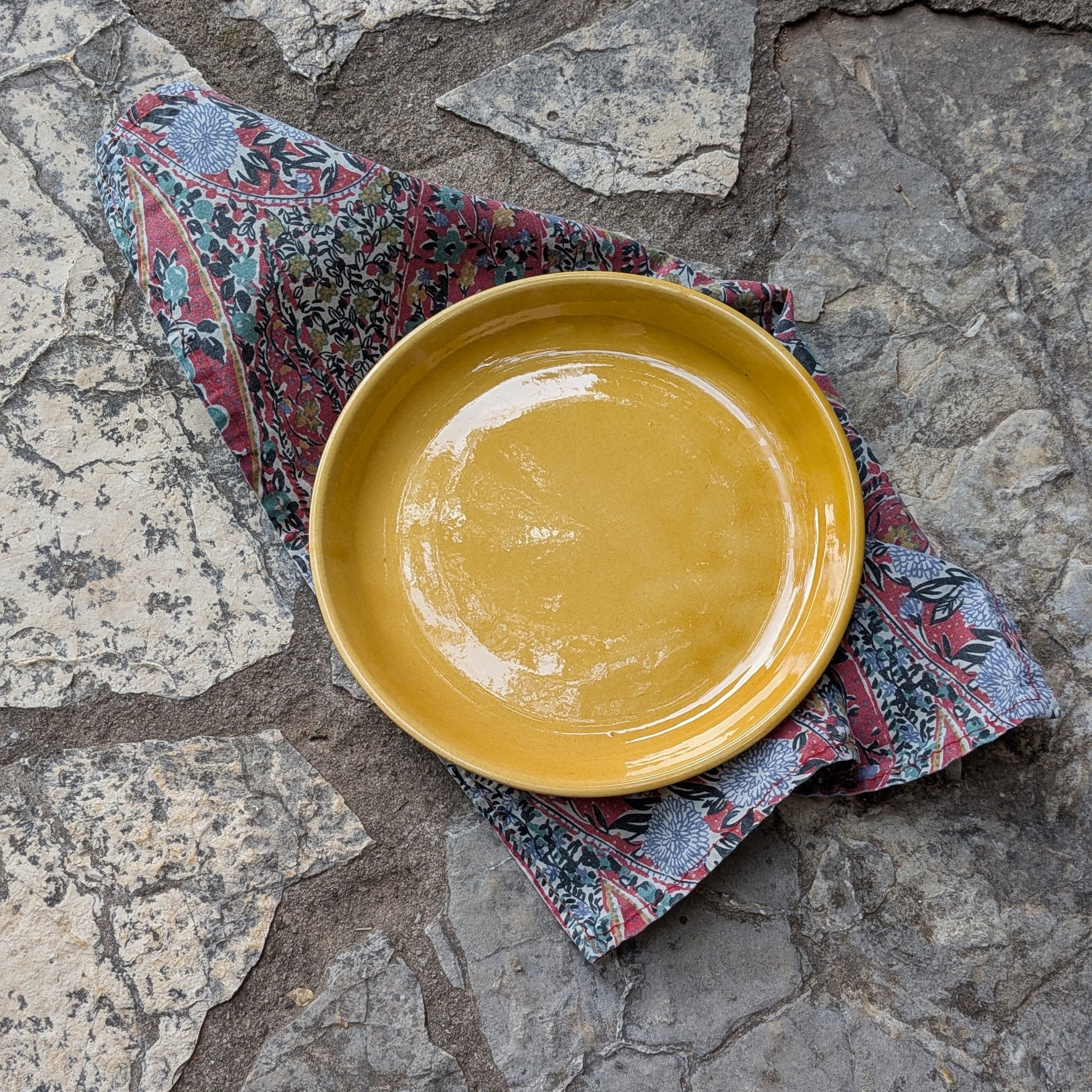 Yellow Ravel Plate